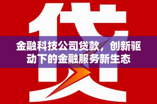 安阳金融科技公司贷款，创新驱动下的金融服务新生态