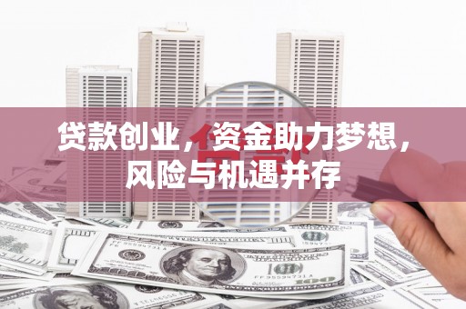 安阳贷款创业，资金助力梦想，风险与机遇并存