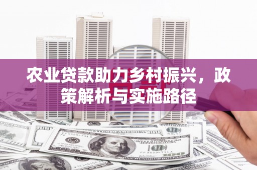 安阳农业贷款助力乡村振兴，政策解析与实施路径