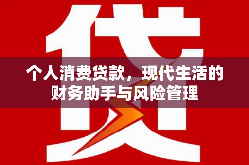 安阳个人消费贷款，现代生活的财务助手与风险管理