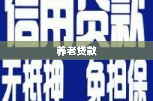 安阳养老贷款