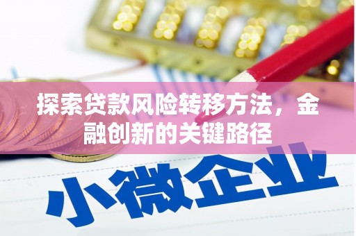 安阳探索贷款风险转移方法，金融创新的关键路径