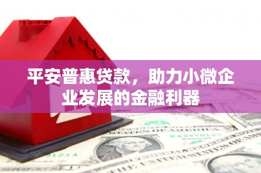 安阳平安普惠贷款，助力小微企业发展的金融利器