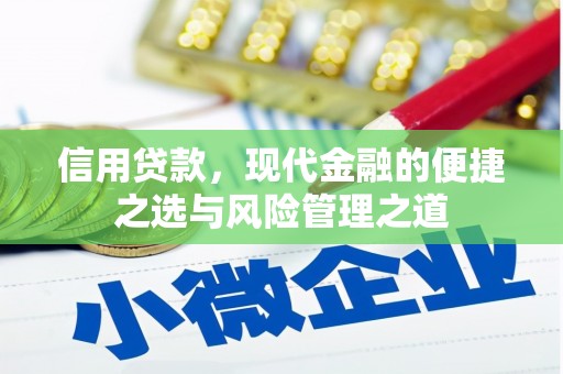 安阳信用贷款，现代金融的便捷之选与风险管理之道