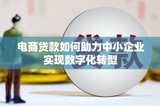 安阳电商贷款如何助力中小企业实现数字化转型