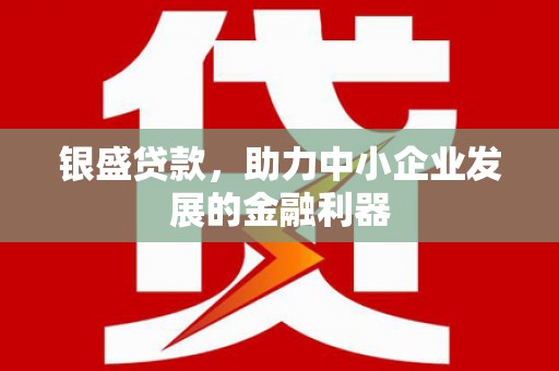 安阳银盛贷款，助力中小企业发展的金融利器