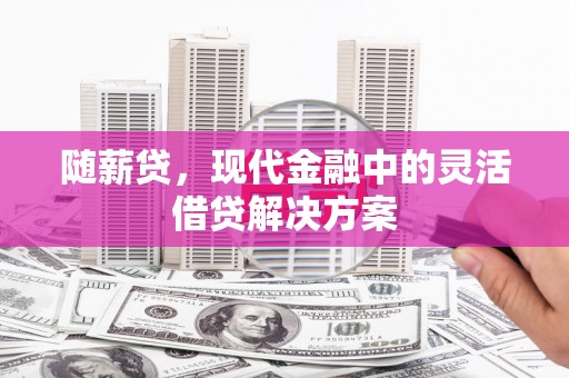 安阳随薪贷，现代金融中的灵活借贷解决方案