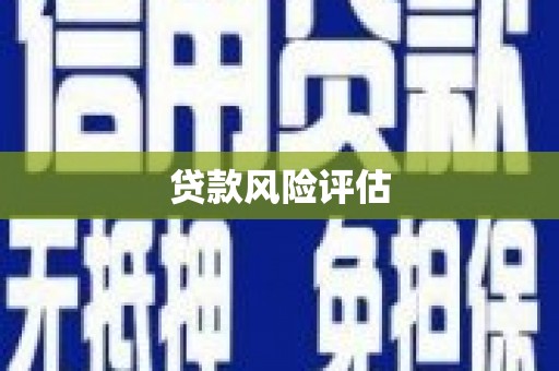 安阳贷款风险评估