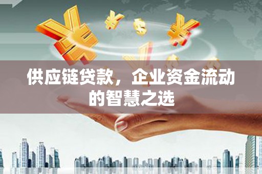 安阳供应链贷款，企业资金流动的智慧之选