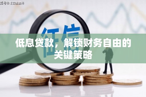 安阳低息贷款，解锁财务自由的关键策略
