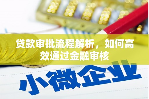 安阳贷款审批流程解析，如何高效通过金融审核