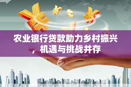 安阳农业银行贷款助力乡村振兴，机遇与挑战并存