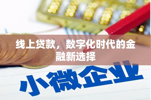 安阳线上贷款，数字化时代的金融新选择
