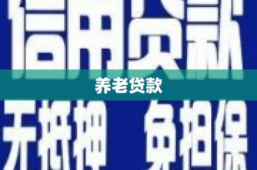 安阳养老贷款