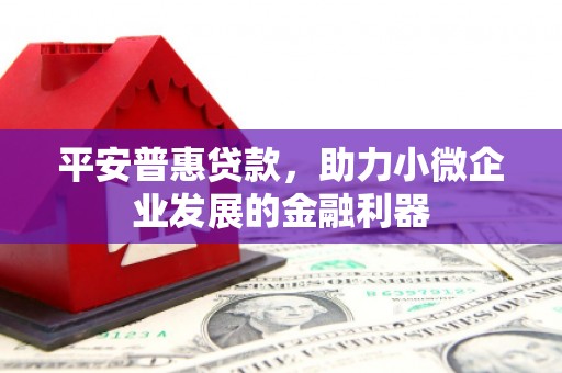 安阳平安普惠贷款，助力小微企业发展的金融利器