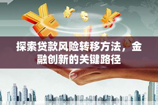安阳探索贷款风险转移方法，金融创新的关键路径