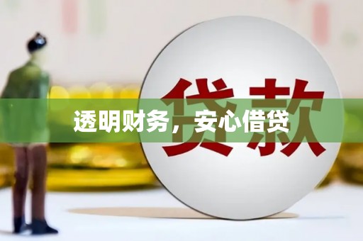 安阳透明财务，安心借贷