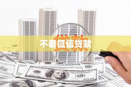 安阳不看征信贷款